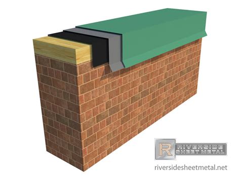 sheet metal parapet cap|metal capping for parapet walls.